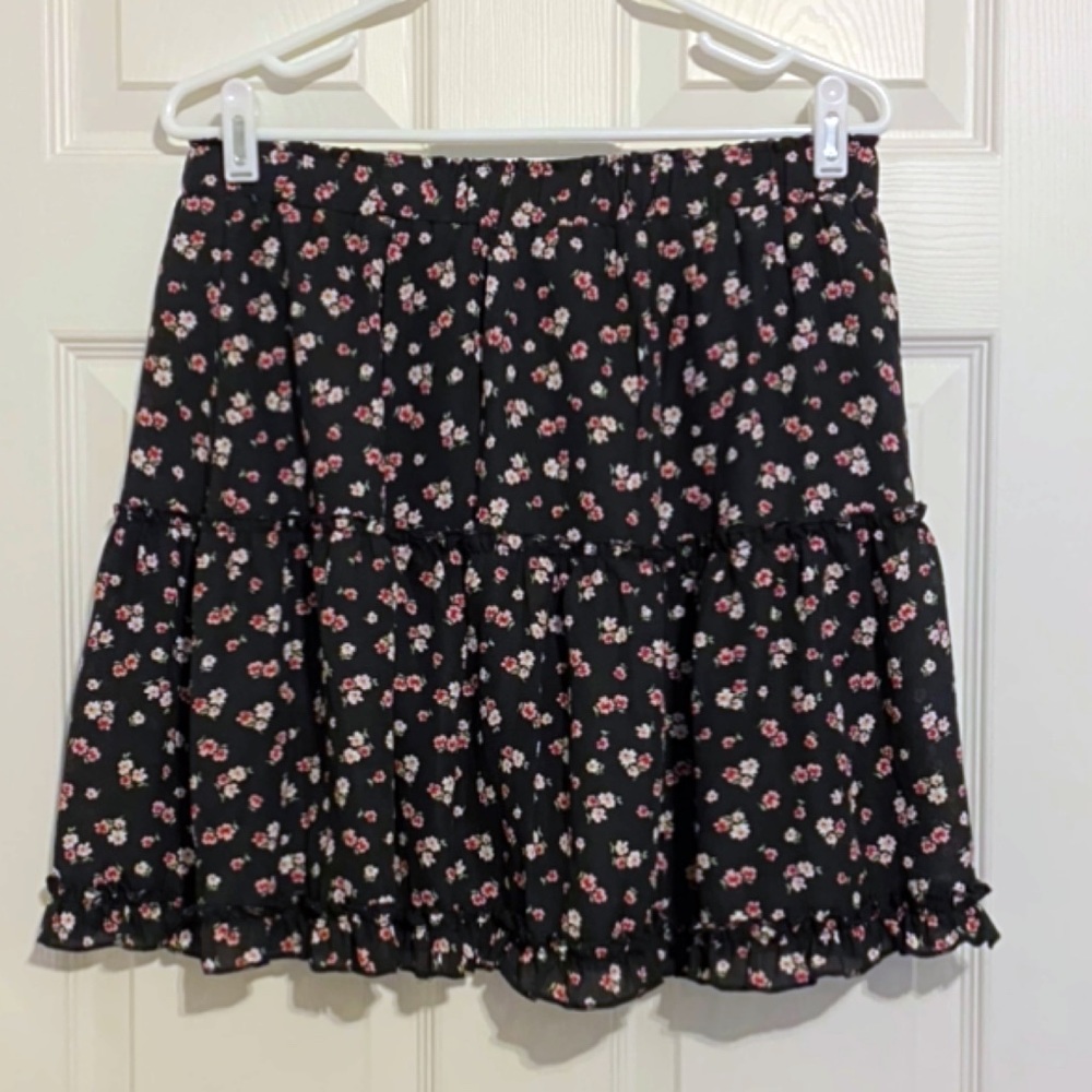 Francesca’s Miami Floral Skirt